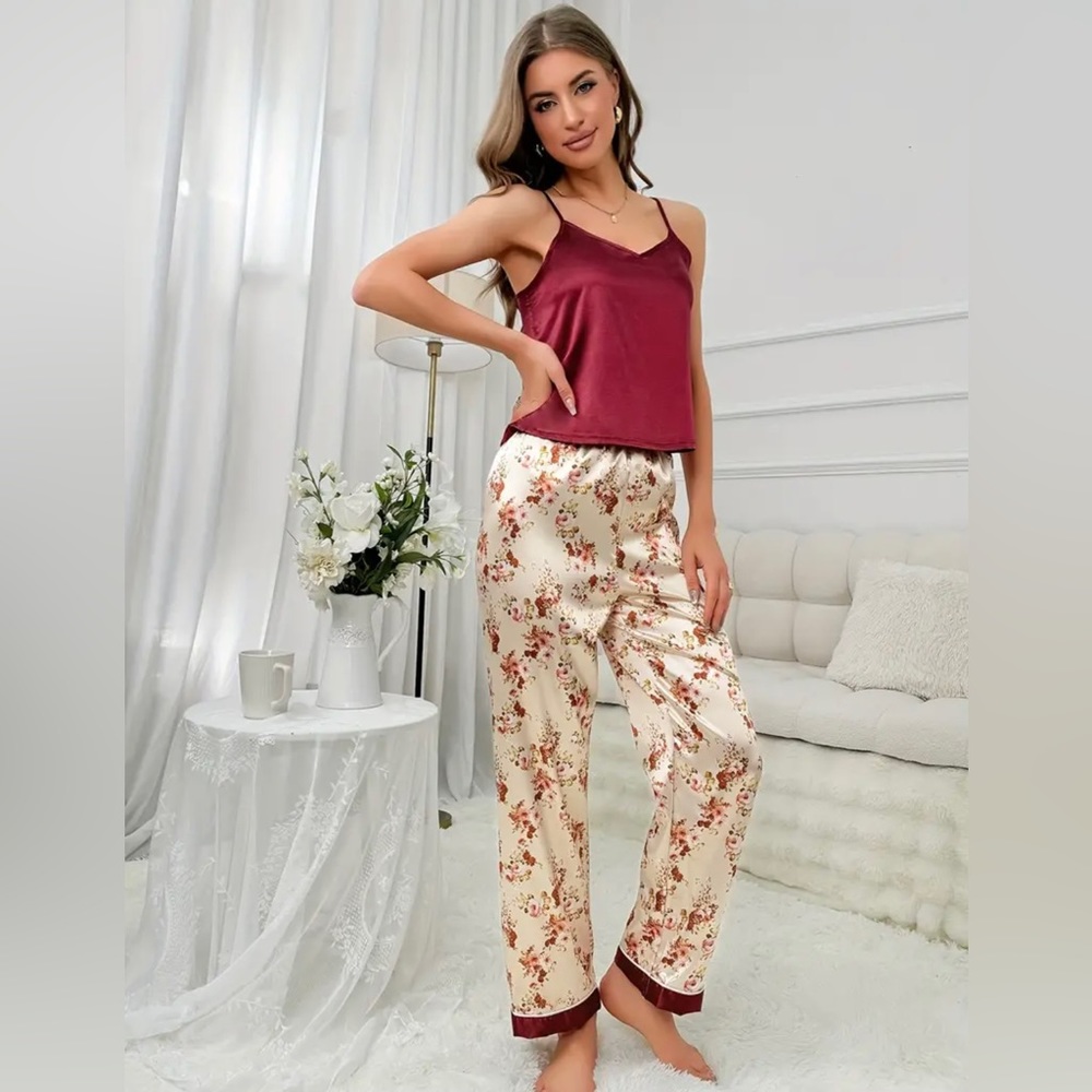 NEW Satin Pajama Set (2 pieces)
